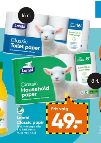 Bilka Classic toiletpapir tilbud
