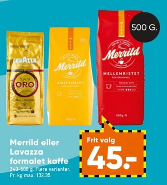 Bilka Mellemristet kaffe formalet tilbud