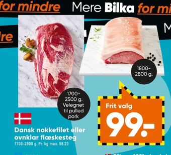 Bilka Ukendt nakkefilet tilbud