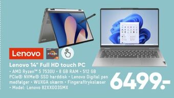 Bilka Lenovo bærbar pc tilbud