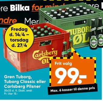 Bilka Grøn øl tilbud