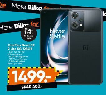 Bilka Nord ce 2 lite mobiltelefon tilbud