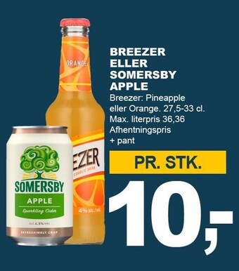 Let-Køb Breezer eller somersby apple tilbud