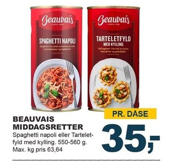 Let-Køb Beauvais middagsretter tilbud