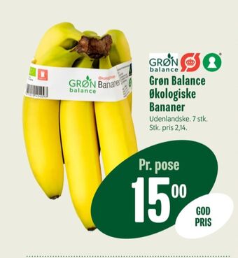 Min Købmand Grøn balance bananer tilbud