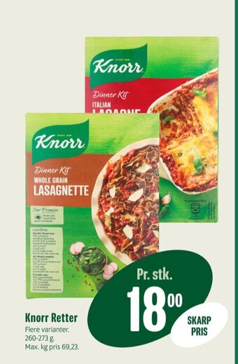 Min Købmand Knorr pastaretter tilbud
