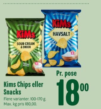 Min Købmand Kims chips tilbud