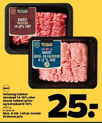 Netto Velsmag hakket oksekød tilbud