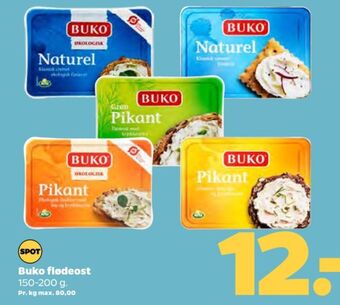 Netto Buko flødeost pikant tilbud