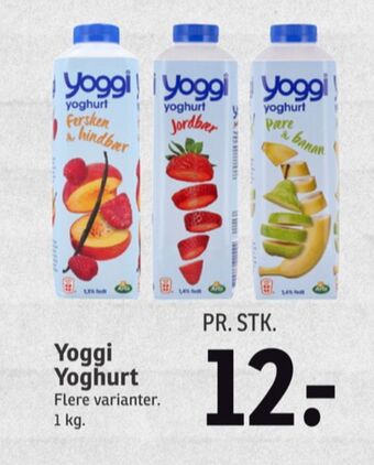 SPAR Yoggi yoghurt pære & banan tilbud