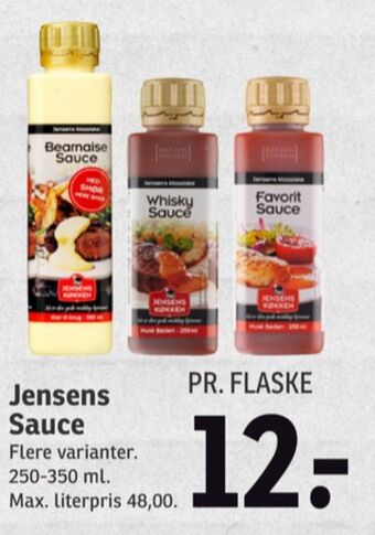 SPAR Jensens køkken sauce flydende tilbud