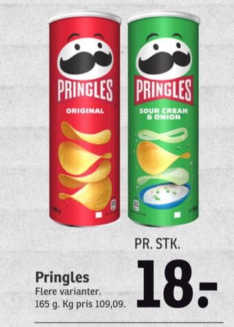 SPAR Pringles chips tilbud