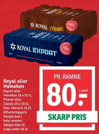 SPAR Export øl tilbud
