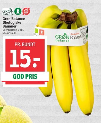SPAR Grøn balance bananer tilbud