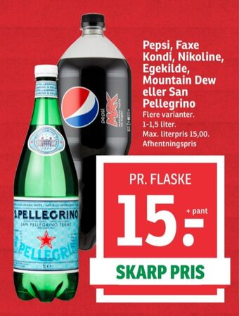 SPAR Pepsi max cola tilbud