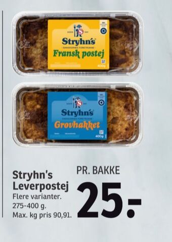 SPAR Fransk postej leverpostej tilbud