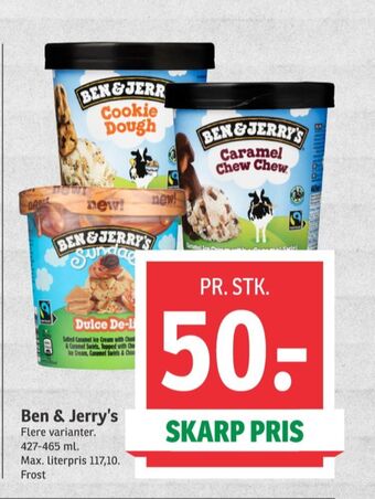 SPAR Ben & jerry's is tilbud