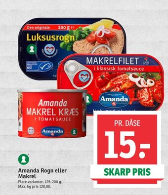 SPAR Amanda torskerogn tilbud