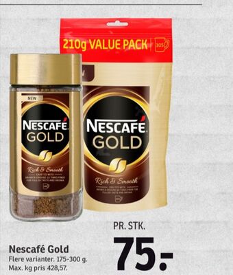 SPAR Gold instant kaffe tilbud