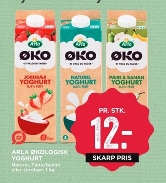 MENY Arla Økologisk Yoghurt tilbud