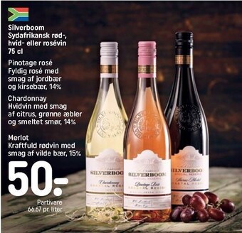 REMA 1000 Silverboom sydafrikansk rød-, hvid- el. rosévin tilbud