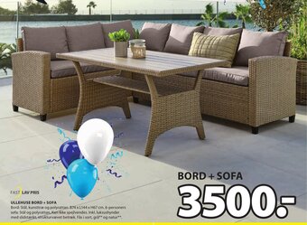 JYSK BORD + SOFA tilbud