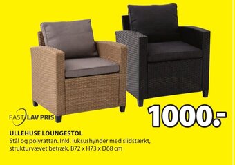 JYSK ULLEHUSE LOUNGESTOL tilbud