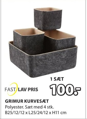 JYSK GRIMUR KURVESÆT tilbud
