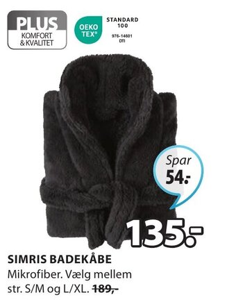 JYSK SIMRIS BADEKÅBE tilbud