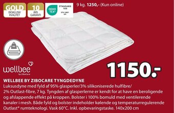 JYSK WELLBEE BY ZIBOCARE TYNGDEDYNE tilbud