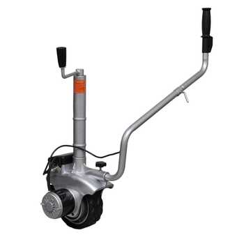 Motoriseret støttehjul til trailer aluminium 12 v 350 w