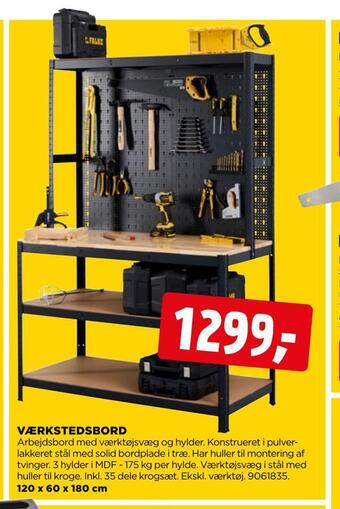 jem & fix Værkstedsbord tilbud