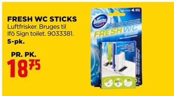 jem & fix Fresh wc sticks tilbud
