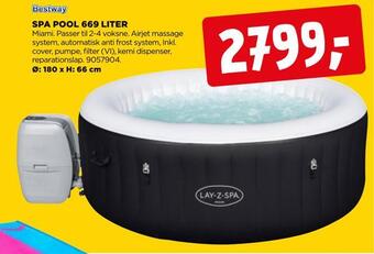 jem & fix Spa pool 669 liter tilbud