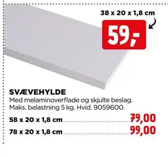 jem & fix Svævehylde tilbud