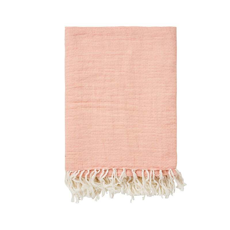 Kop & Kande Södahl quiet plaid terracotta bomuld 130x170 cm tilbud