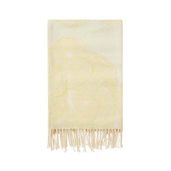 Kop & Kande Södahl modern rose plaid yellow bomuld 130x170 cm tilbud