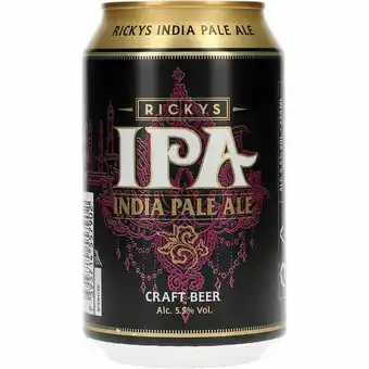 Rickys ipa 5,5% 24 x 330ml (bedst før 05.05.2023)