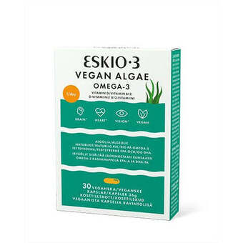 Helsemin Eskio-3 vegan algae 30 kaps tilbud