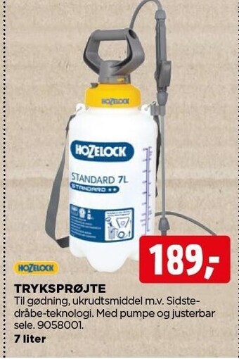 jem & fix Hozelock tryksprøjte tilbud