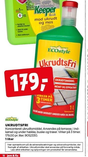 jem & fix Ecostyle ukrudtsfri tilbud