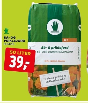 jem & fix Grønne fingre så- og priklejord tilbud