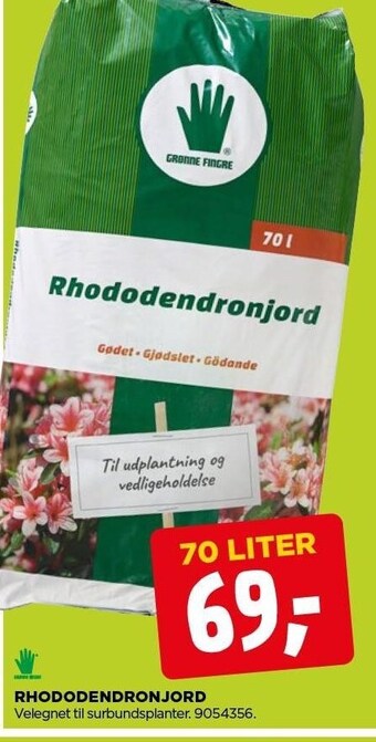 jem & fix Grønne fingre rhododendronjord tilbud