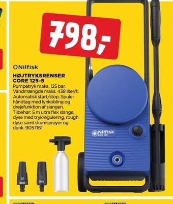 jem & fix Nilfisk højtryksrenser core 125-5 tilbud