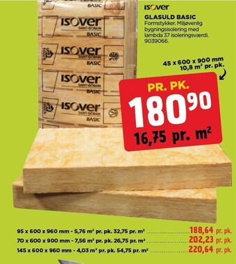 jem & fix Isover glasuld basic tilbud