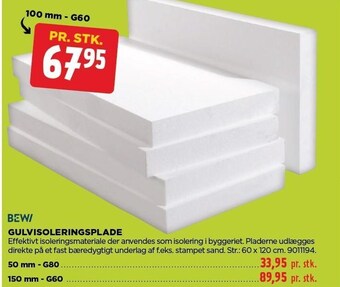 jem & fix Bewi gulvisoleringsplade tilbud