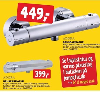jem & fix Adora brusearmatur tilbud