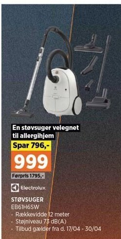 Power Electrolux støvsuger tilbud