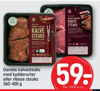 REMA 1000 Rema 1000 kalvesteaks tilbud