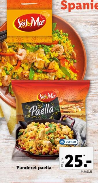 Lidl Sol & mar paella tilbud